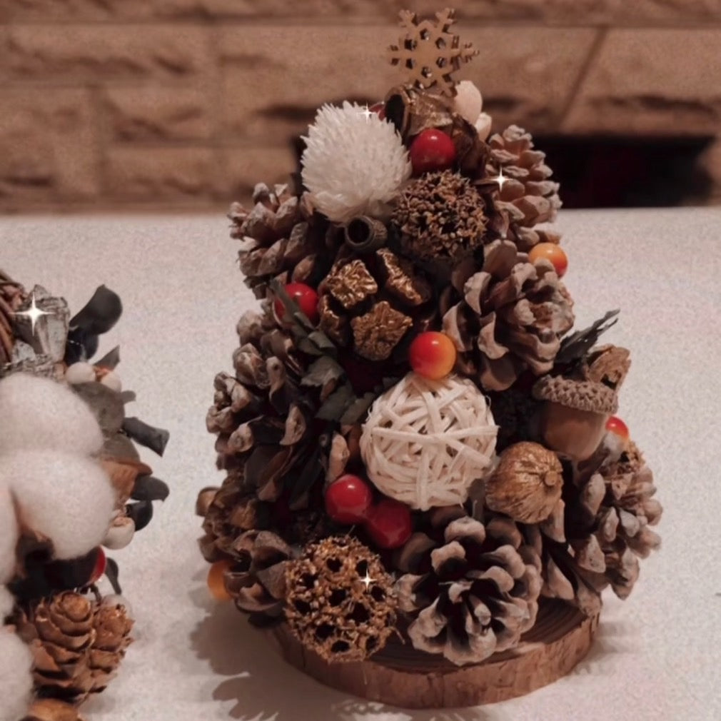Pinecone tree and Candle holder workshop - FT Design Consultants