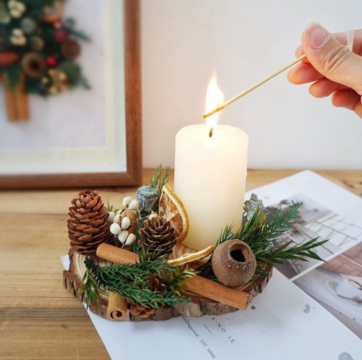 Pinecone tree and Candle holder workshop - FT Design Consultants