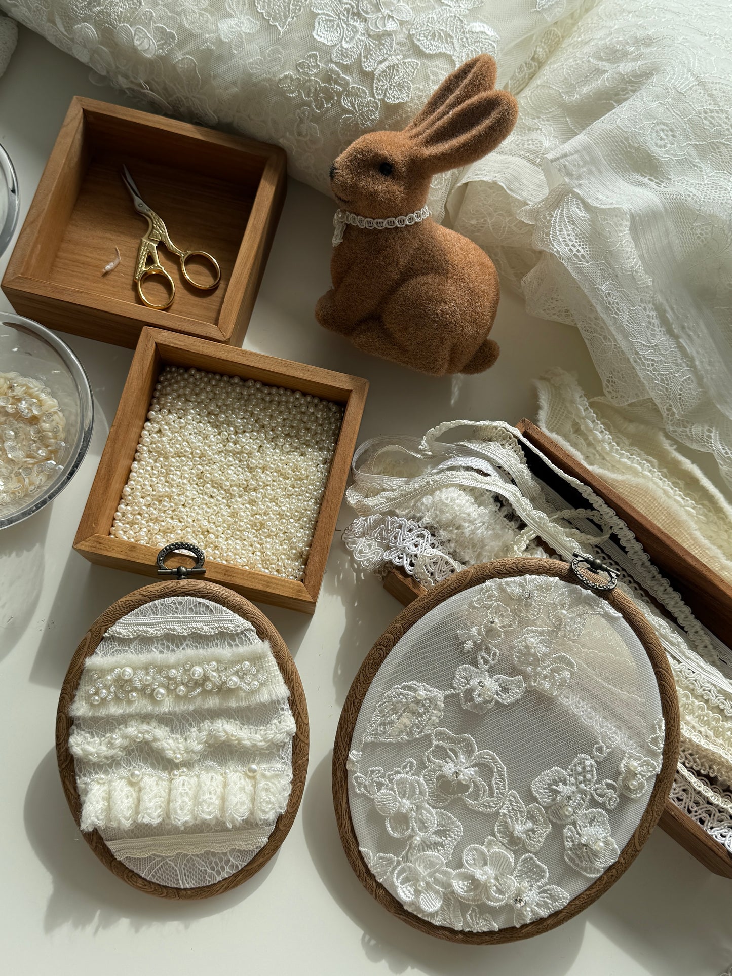 《台北平日班 6/4》蕾絲彩蛋刺繡工作坊｜Ethereal Lace Egg