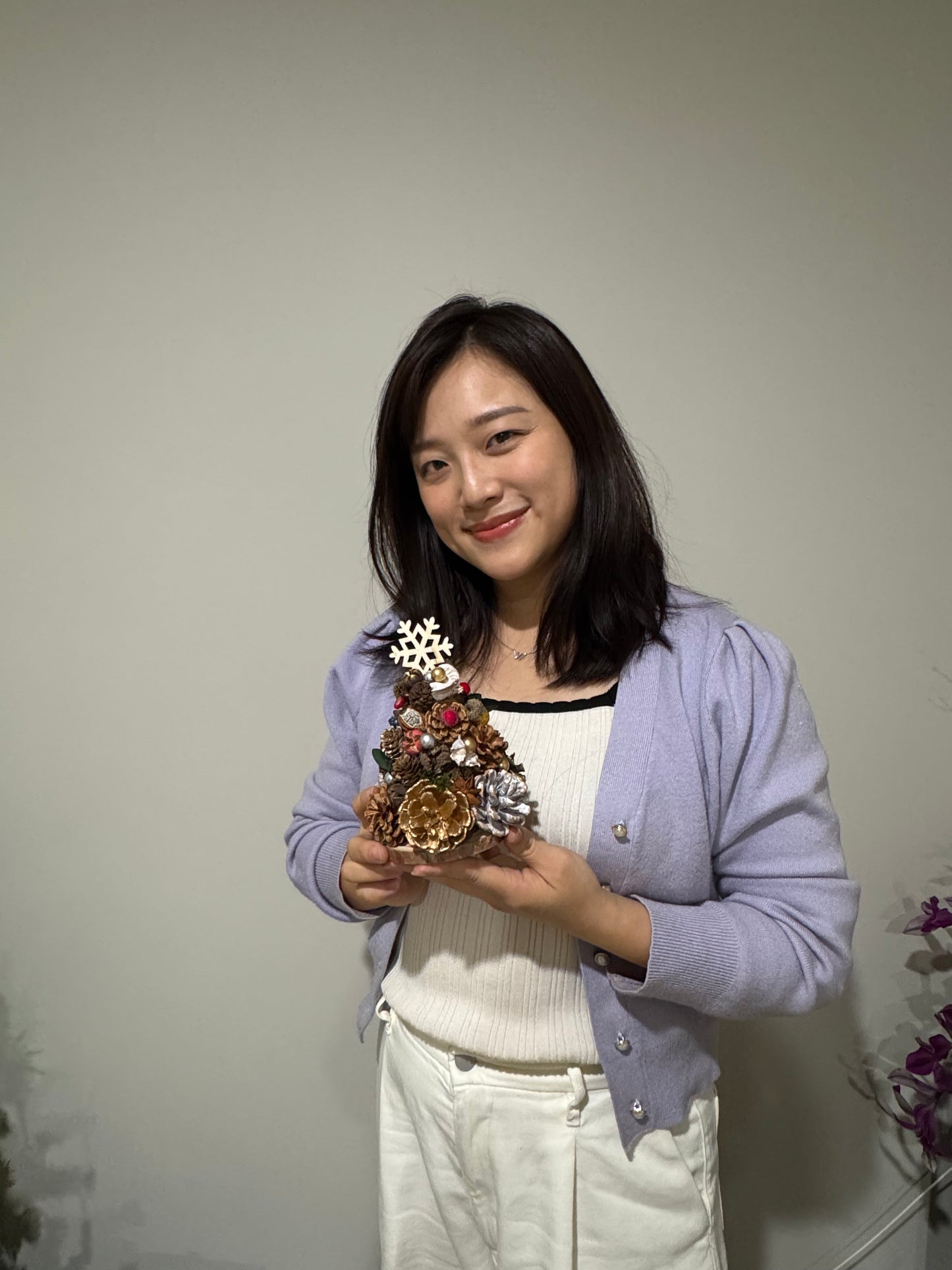 2025 Pinecone tree and Candle holder workshop