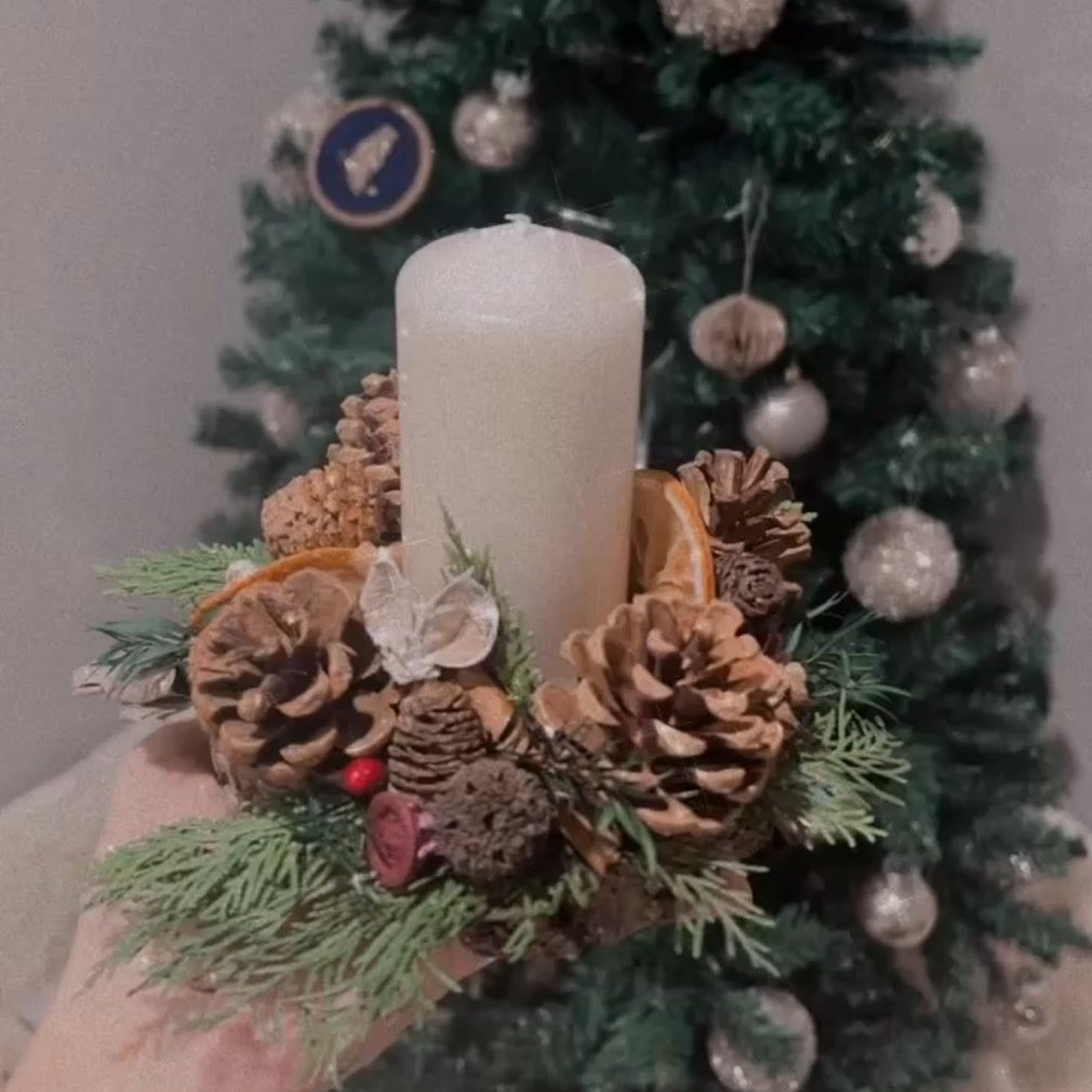 Pinecone tree and Candle holder workshop - FT Design Consultants