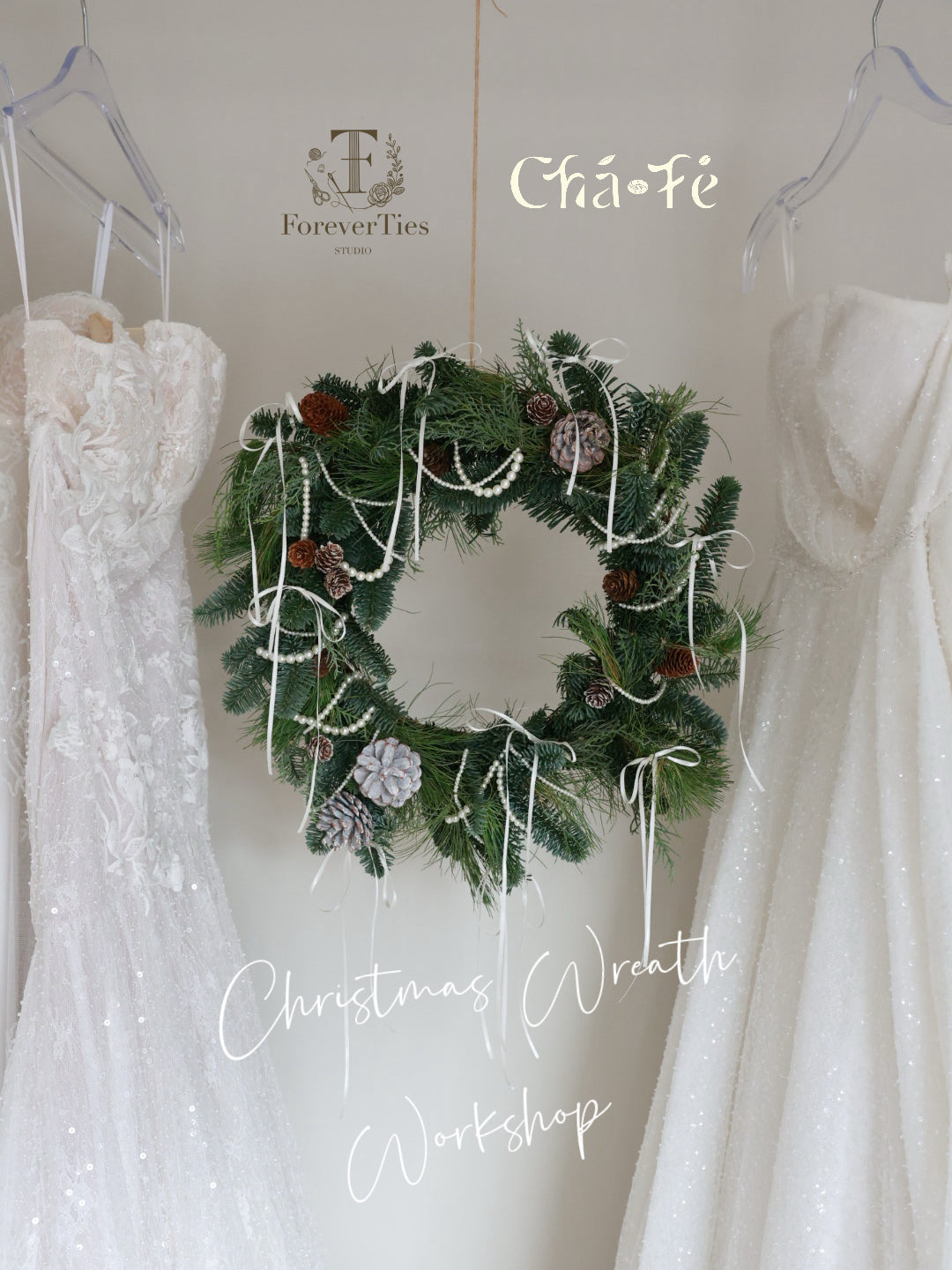 Christmas Wreath Night at Chá-Fé